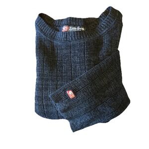 VTG Point Zero XL Long Sleeve Knit Crew Neck Pullover Sweater 90s Y2K Surf Skate